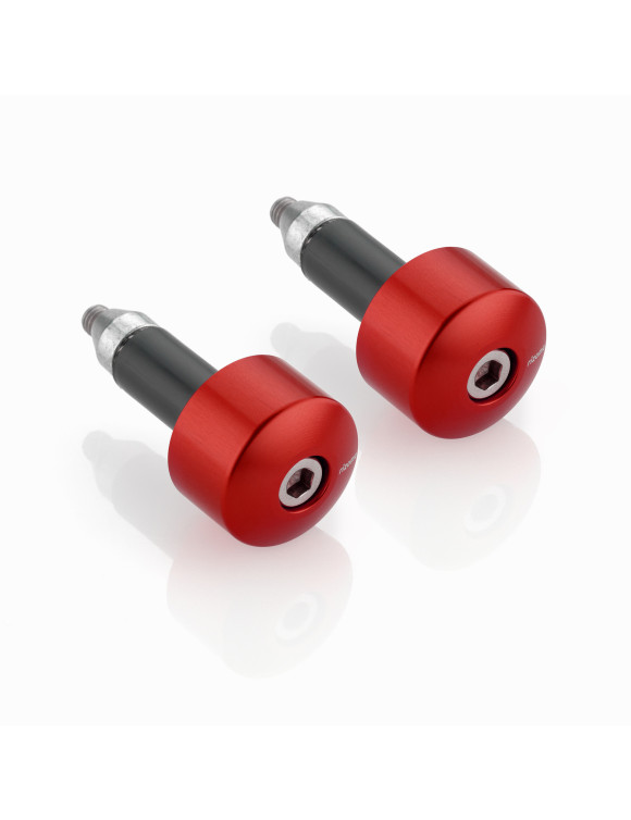 Extremos de manillar Rizoma MA534R - Anodizado Rojo Vulcan, Ø 28,5 mm - 1
