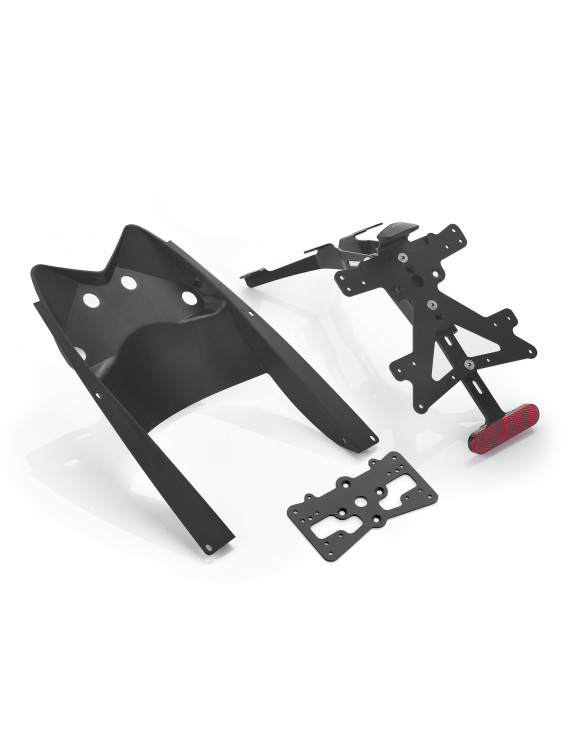 FOX Rizoma PT209B Kennzeichenhalter-Kit – Schwarz eloxiert - 1