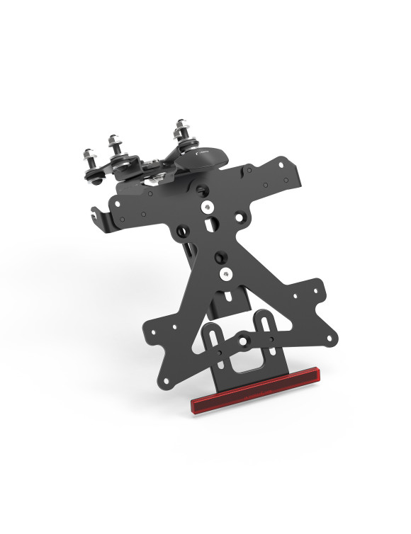 Kit de soporte para matrícula Fox Rizoma PT237B - Negro anodizado - 1