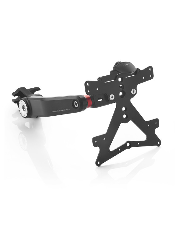 Kit de support de plaque d'immatriculation Rizoma PT667B SIDE ARM - Noir anodisé - 1