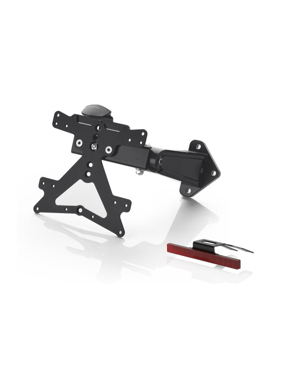 Rizoma PTL524B Kit de support de plaque d'immatriculation Outside Street - Noir anodisé - 1