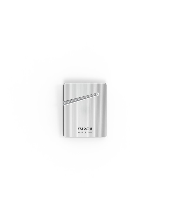 Insert logo Rizoma ZVP037A - Argent anodisé - 1
