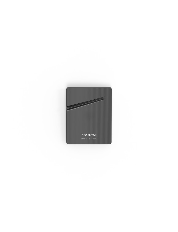Inserto logo Rizoma ZVP037B - Anodizzato Black - 1