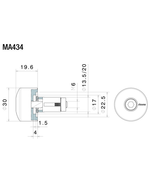Rizoma MA434A Kit de montaje Multifit Bar Mount - Anodizado plata, Ø 28,5 mm - 2 Rizoma MA434A Kit de montaje Multifit Bar Mount - Anodizado plata, Ø 28,5 mm - 2