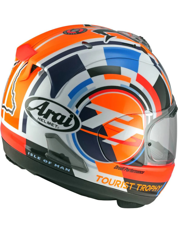 Casco Moto Integrale Arai RX-7 V EVO Isle of Man 2025 Lucido AR2996T25 - 2