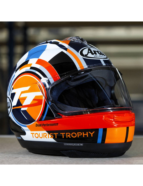 Casco Moto Integrale Arai RX-7 V EVO Isle of Man 2025 Lucido AR2996T25 - 3
