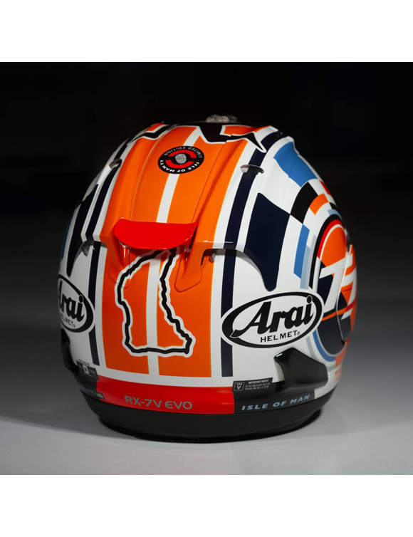 Casco Moto Integrale Arai RX-7 V EVO Isle of Man 2025 Lucido AR2996T25 - 4