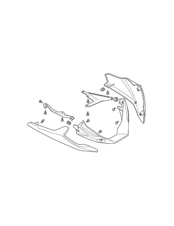 Kit Sabot Moteur Moulé Noir Saphir, Triumph A9700887-PM, TIGER SPORT 660cc - 2 Kit Sabot Moteur Moulé Noir Saphir, Triumph A9700887-PM, TIGER SPORT 660cc - 2