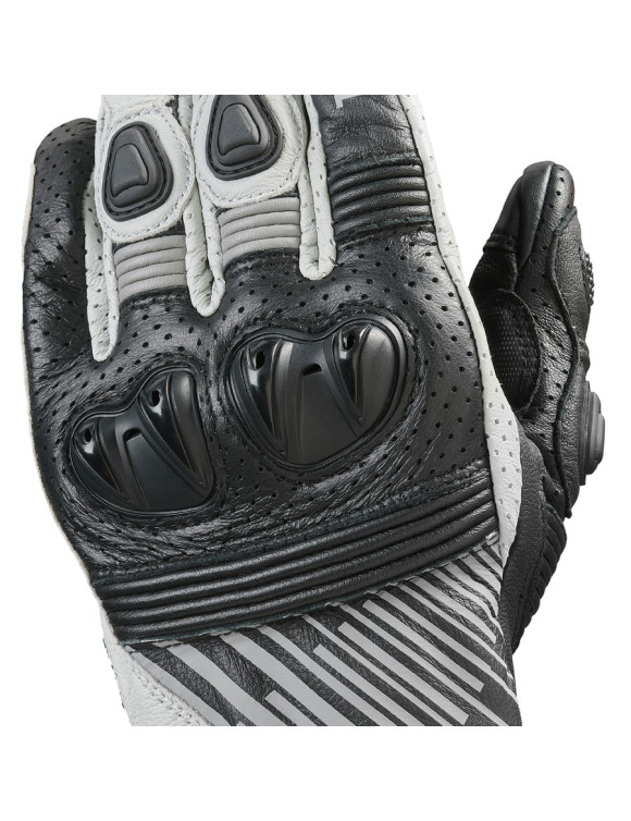 Guanti Moto da Uomo Triumph Bullet Black/White MGVS25514 - 4