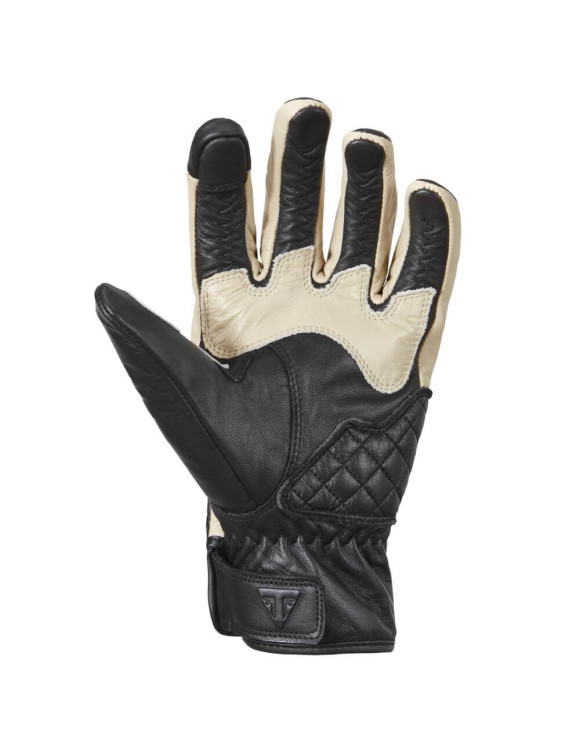 Triumph Mono Flag Men's Motorcycle Gloves Black/Bone MGVS17304 - 3