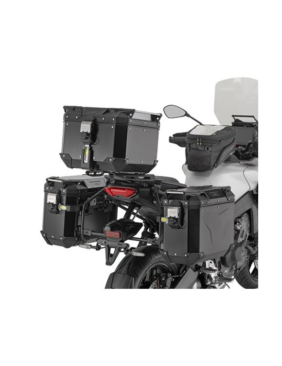 Specific PL ONE-FIT Side Case Holder configured for MONOKEY® CAM-SIDE Trekker Outback Cases, Givi PLO2171CAM, tracer 9 - 1