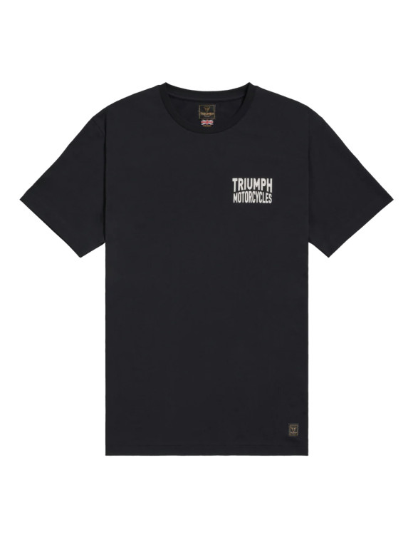 Triumph Piston Rich Herren T-Shirt Schwarz/Knochenweiß MTSS25104 - 1