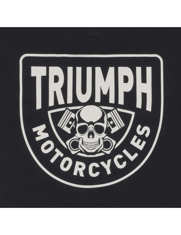 Triumph Piston Rich Herren T-Shirt Schwarz/Knochenweiß MTSS25104 - 3