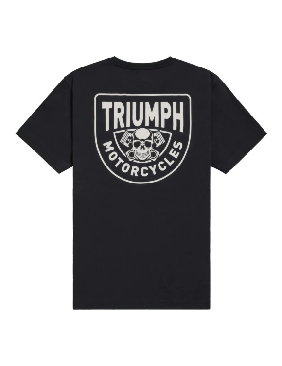 Triumph Piston Rich Herren T-Shirt Schwarz/Knochenweiß MTSS25104 - 4