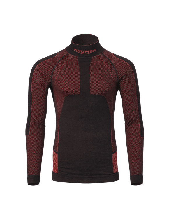 Camiseta Interior Técnica Triumph Merino Base Negra/Roja MFNS2508 - 1