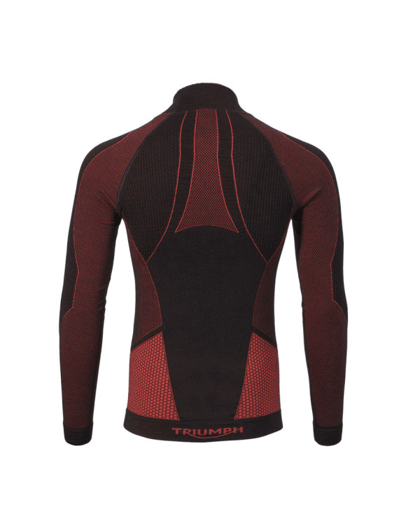 Camiseta Interior Técnica Triumph Merino Base Negra/Roja MFNS2508 - 2