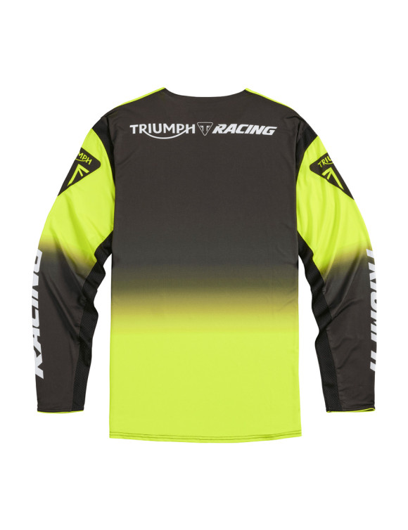 Maglia Motocross da Uomo Triumph Race Face Adventure Black/Yellow MTLS25135 - 2