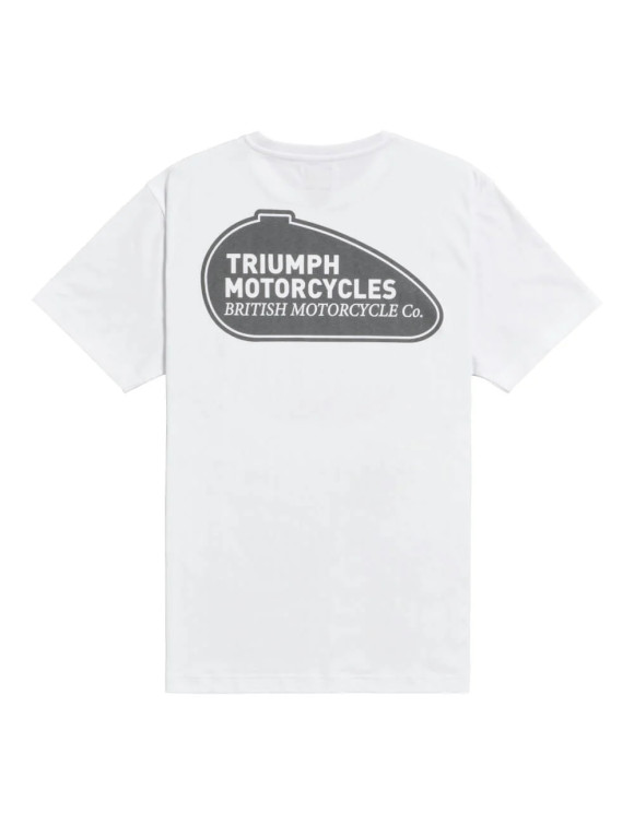 Camiseta de Hombre Triumph Refuel Blanca MTSS25107 - 3