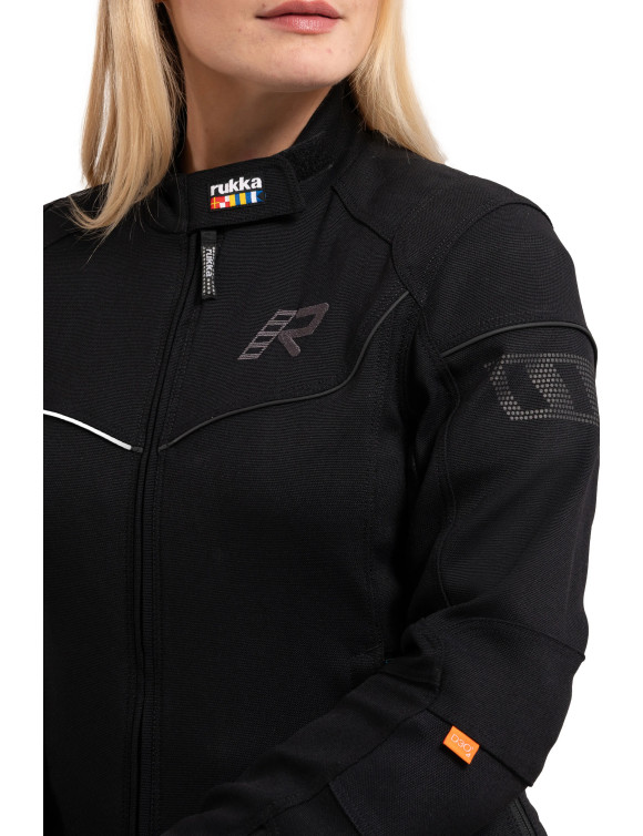 Chaqueta Moto Touring para Mujer Rukka Airgobina 2.0 Negra 70271764999 - 5