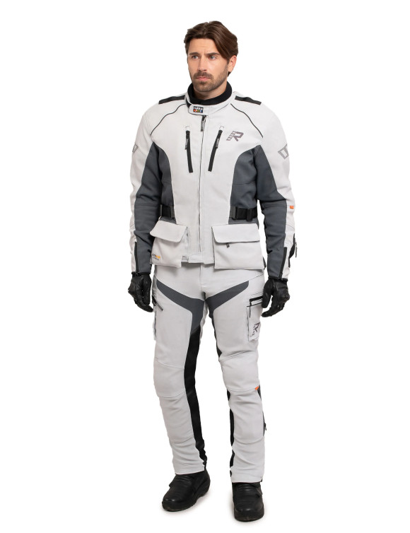 Veste Moto Adventure Homme Rukka Airtacama Blanc 70238764200 - 4