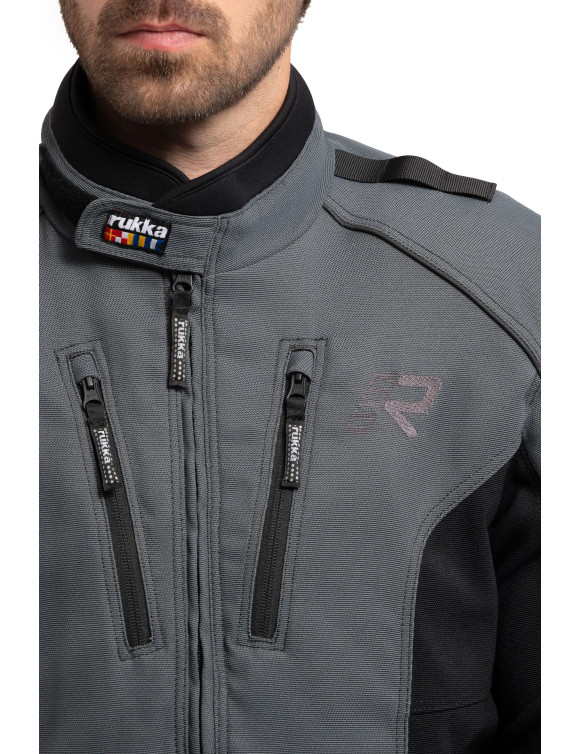 Rukka Airtacama Herren Adventure Motorradjacke Schwarz/Grau 70238764290 - 7