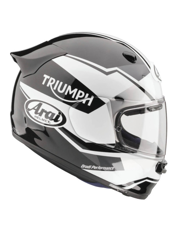 Casco Integral de Moto Triumph por Arai Quantic Blanco/Negro Brillante MHMS24000 - 3