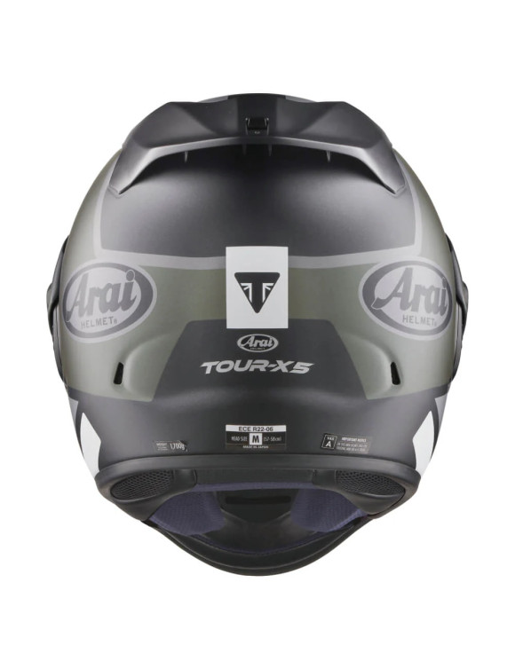 Casque Moto Intégral Triumph par Arai Tour-X 5 Vert Mat MHMS24004 - 4