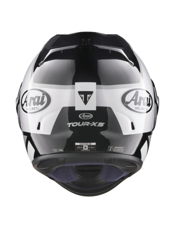 Casco Moto Integrale Triumph by Arai Tour-X 5 Black/White Lucido MHMS24001 - 4