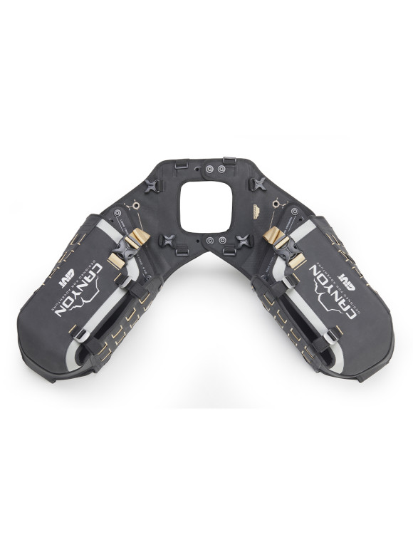 Base Modulare da sella serie Canyon, Givi GRT721B, 2 borse laterali 16 litri e 1 posteriore da 12 litri - 4