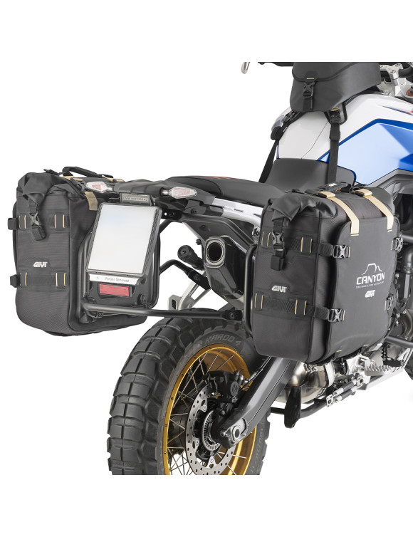 Coppia di borse laterali waterproof con sistema di fissaggio MONOKEY®, 25+25 lt, Givi GRT720B - 2 Coppia di borse laterali waterproof con sistema di fissaggio MONOKEY®, 25+25 lt, Givi GRT720B - 2