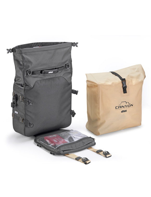 Coppia di borse laterali waterproof con sistema di fissaggio MONOKEY®, 25+25 lt, Givi GRT720B - 3 Coppia di borse laterali waterproof con sistema di fissaggio MONOKEY®, 25+25 lt, Givi GRT720B - 3
