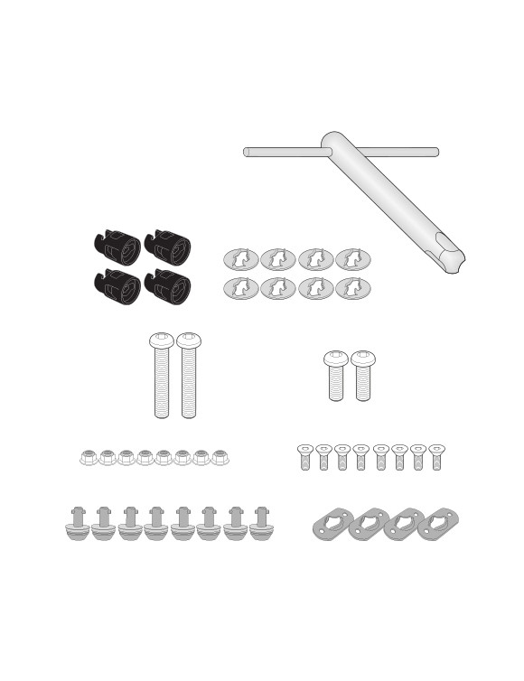 Kit transformación del marco Remoción rápida GIVI 08RKIT HARLEY PAN América 1250 - 1