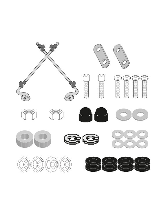 Givi a8831a mounting kit windS Hight d1181st,super moco cux(from 2021) - 1