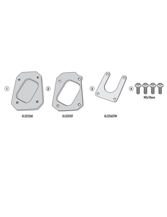 Kit d'extension du support latéral,Givi ES9221 CFMOTO Multiterrain 650 MT - 1