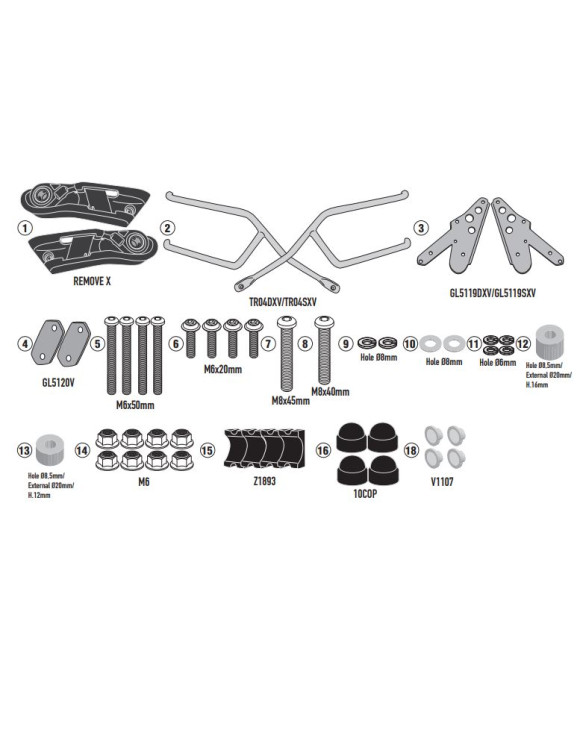 GIVI TR9051 frame kit soft side bags,Royal Enfield Interceptor - 1 GIVI TR9051 frame kit soft side bags,Royal Enfield Interceptor - 1