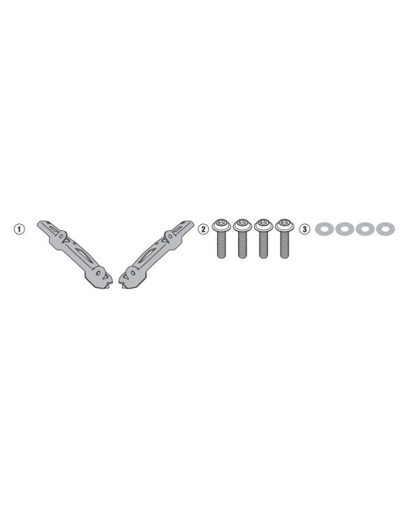 GIVI SR9031 Gepäckregal für Monolock Top Case, Askoll NGS1-NGS2-NGS3 - 1