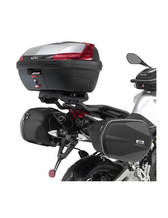 Kit de soporte de marco GIVI TE6702 para bolsos laterales blandos/Easylock, Aprilia Shiver 750 - 1 Kit de soporte de marco GIVI TE6702 para bolsos laterales blandos/Easylock, Aprilia Shiver 750 - 1