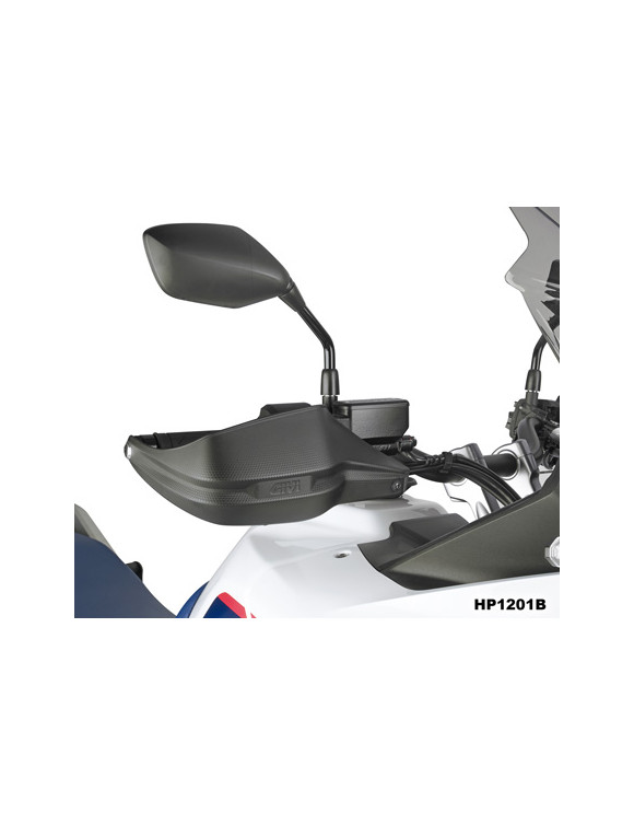 Paire de protège-mains en technopolymère, Noir, Givi HP3112B pour SUZUKI DL 650 V-Strom - 1
