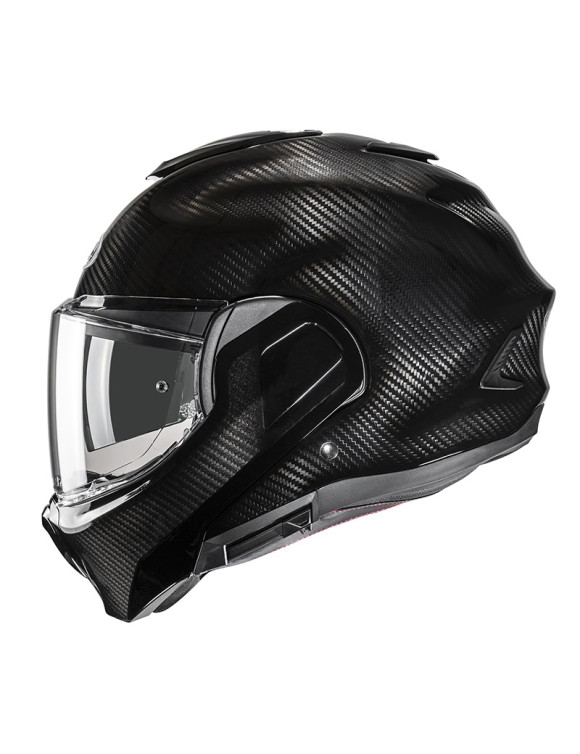 Casco Moto Modulare HJC F100 Carbon Black Lucido 190430 - 2
