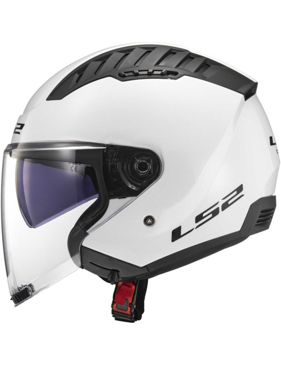 Casco de Moto Jet LS2 OF600 Copter II Blanco Sólido Brillante - 3 Casco de Moto Jet LS2 OF600 Copter II Blanco Sólido Brillante - 3