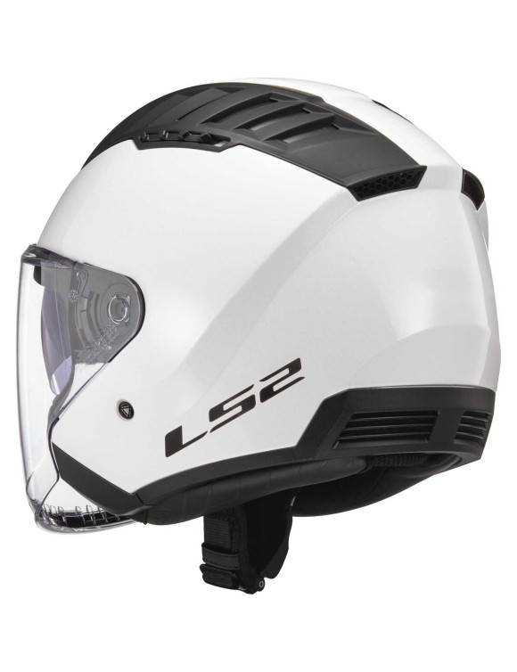 Casco de Moto Jet LS2 OF600 Copter II Blanco Sólido Brillante - 4 Casco de Moto Jet LS2 OF600 Copter II Blanco Sólido Brillante - 4