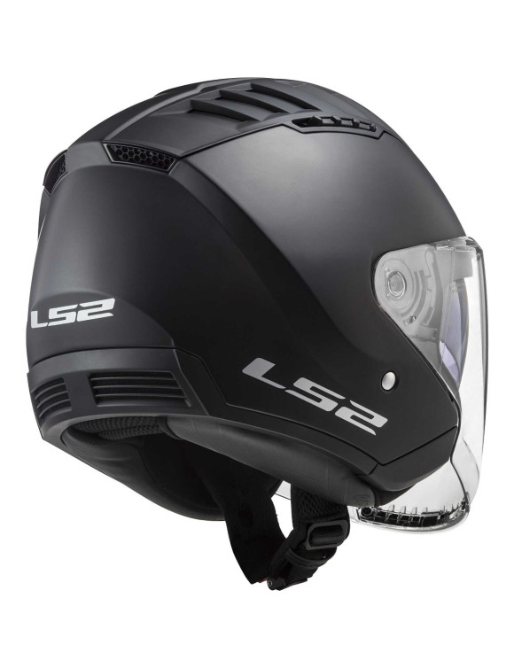 Casque Jet Moto Jet LS2 Copter II Solid Noir Mat 366001011 - 5
