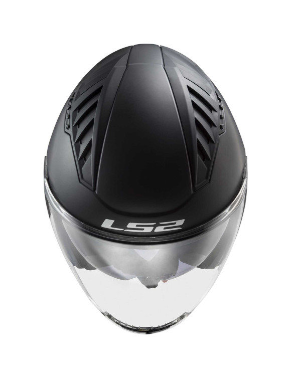 Casque Jet Moto Jet LS2 Copter II Solid Noir Mat 366001011 - 3