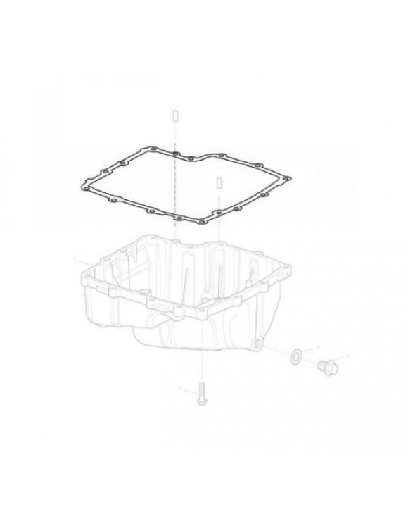 Oil pan gasket, t1230111, Triumph daytona 675, Street Triple/r - 2 Oil pan gasket, t1230111, Triumph daytona 675, Street Triple/r - 2