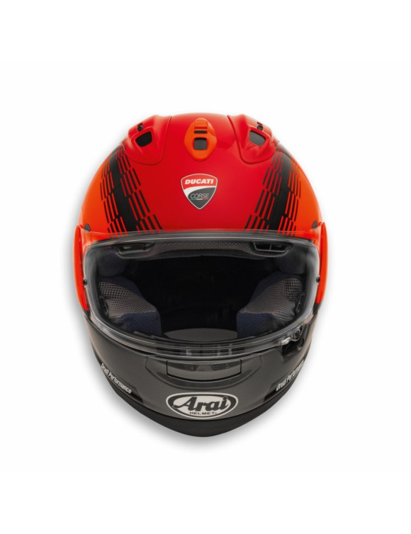 Casco de Moto Integral Original Ducati Corse V9 Negro/Rojo 98109221 - 2