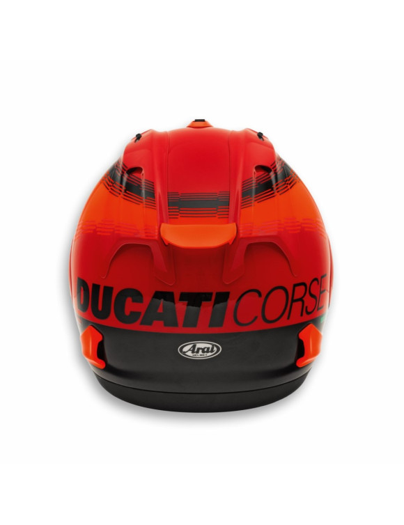 Casco de Moto Integral Original Ducati Corse V9 Negro/Rojo 98109221 - 3
