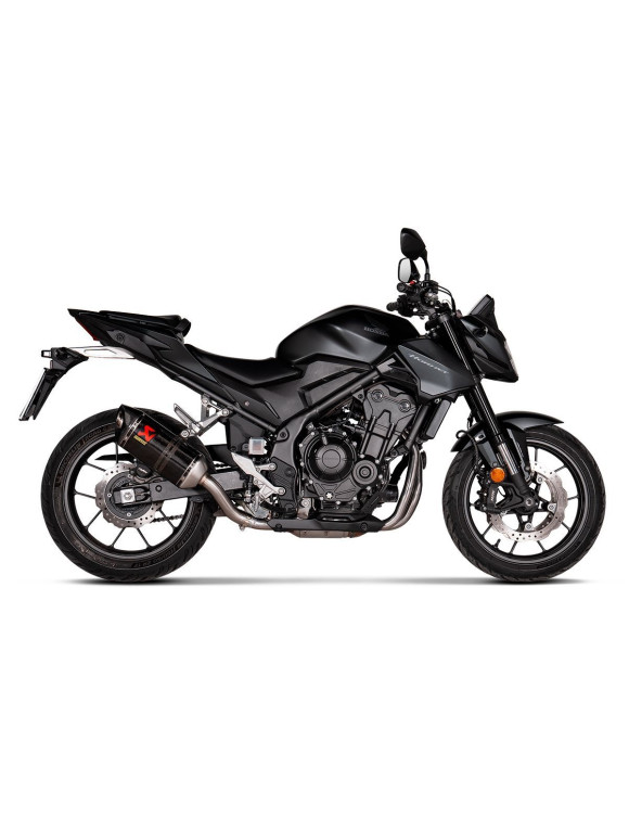 Silencieux d'Échappement en Carbone Homologué AKRAPOVIC S-H5SO6-HRC pour HONDA CB 400 / 500 X 2020-2025 - 2