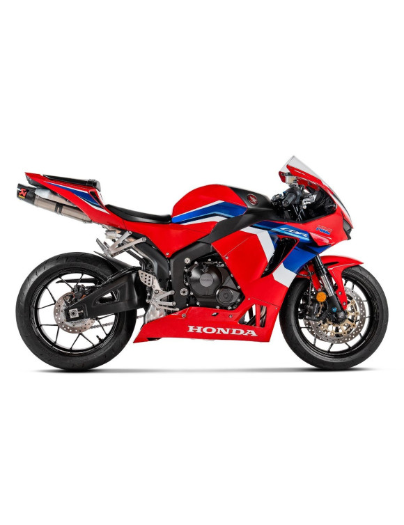 Sistema de Escape Completo Evolution Line de Titanio AKRAPOVIC S-H6E5-ACT para HONDA CBR 600 RR 24-25 - 2