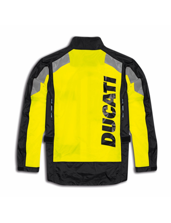 Ducati Aqua 2.0 Black/Yellow Original Men's Rain Jacket 98109238 - 2