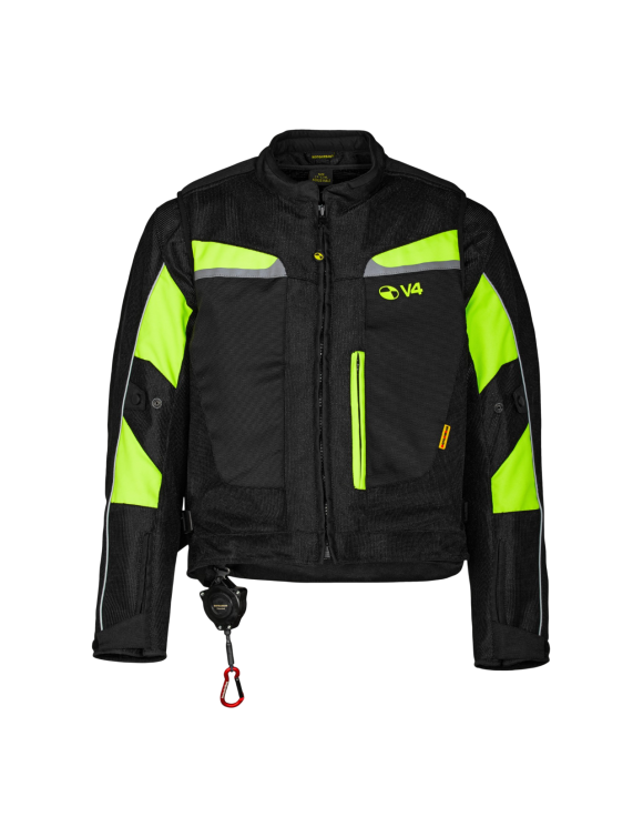 Motoairbag MAB 4.0 Men's Jacket/Airbag Black/Yellow HV D4039N